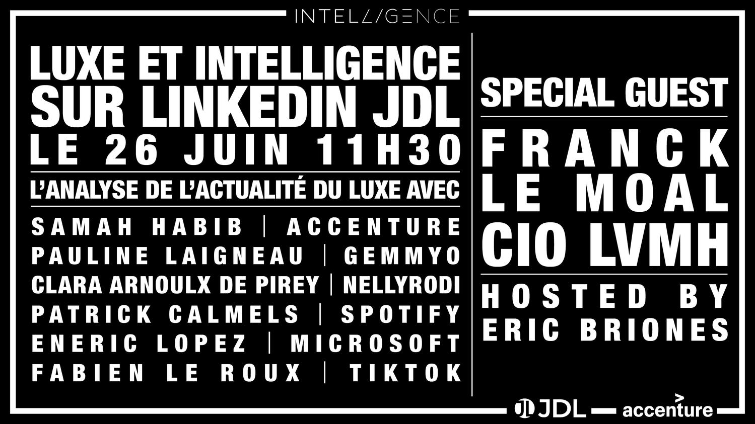conference journal du luxe sur linkedin live