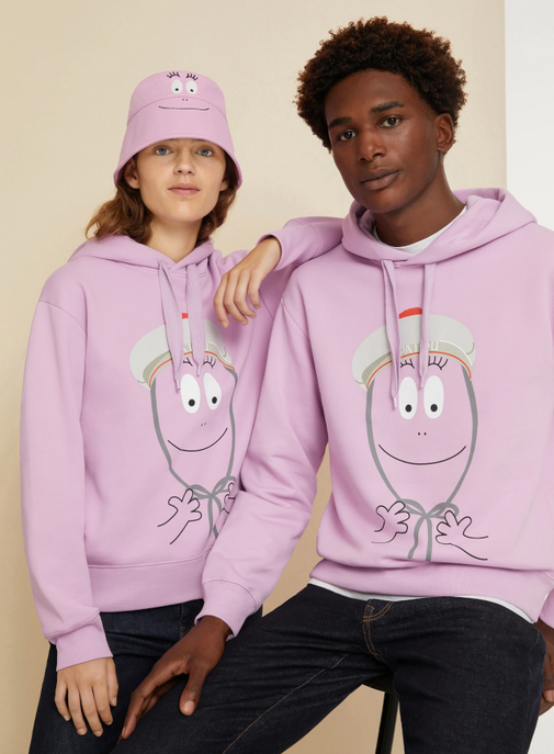 Patou dévoile une collection avec Barbapapa.