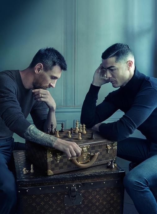 La campagne de Louis Vuitton avec Messi et Ronaldo enregistre un nombre record de "likes" sur Instagram.