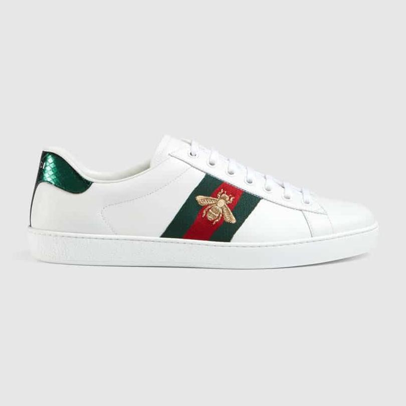 baskets brodées Gucci