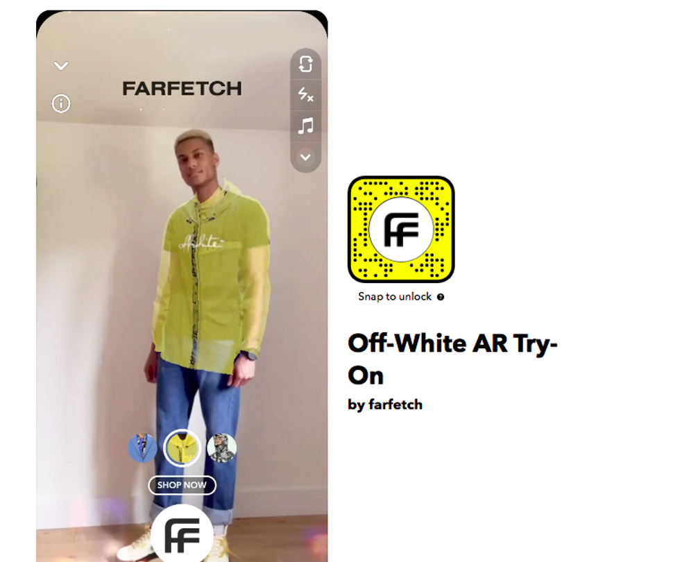 virtual try on farfetch